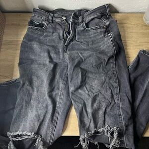 American Eagle Outfitters black Distressed jeans